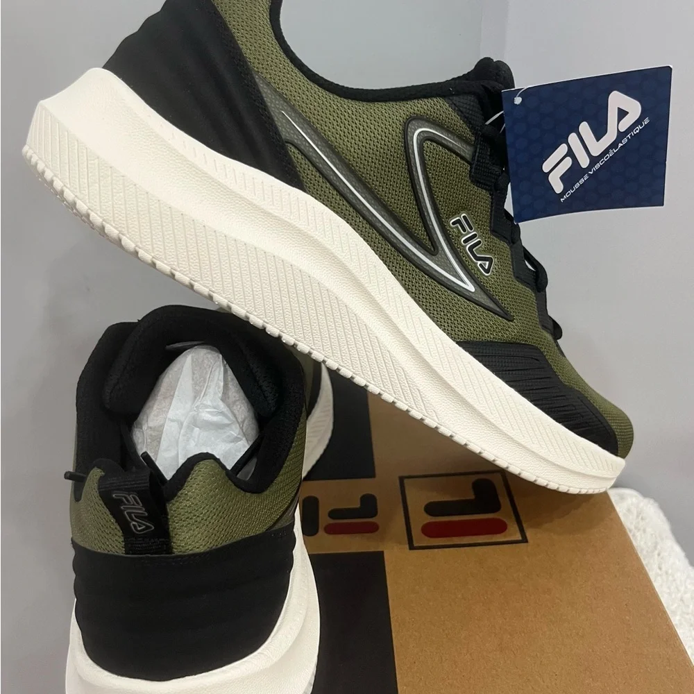 Fila Olive and‎ Black Athletic Shoes